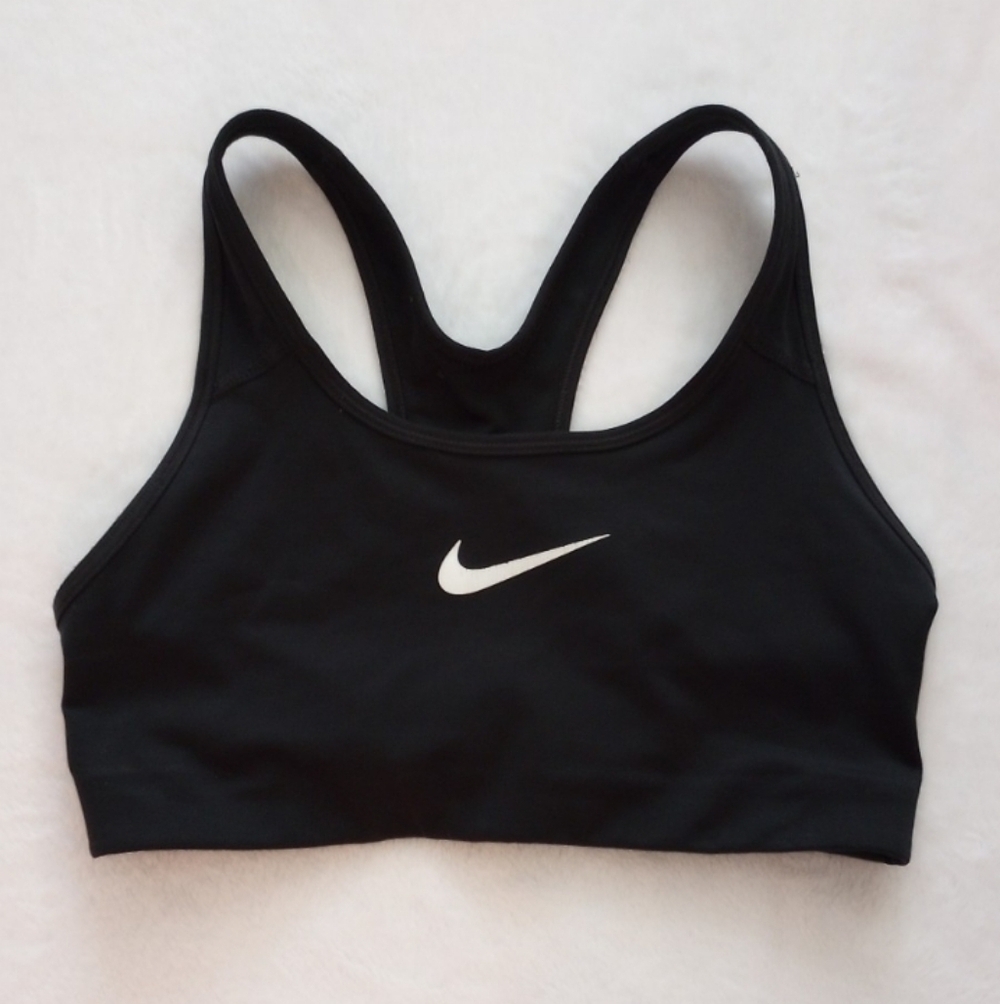 Nike Women's Black and White Sports Bra XS